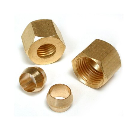 Thrifco Plumbing 9401050 1/4 Comp Nut/Sleeve Kit 2Ea
